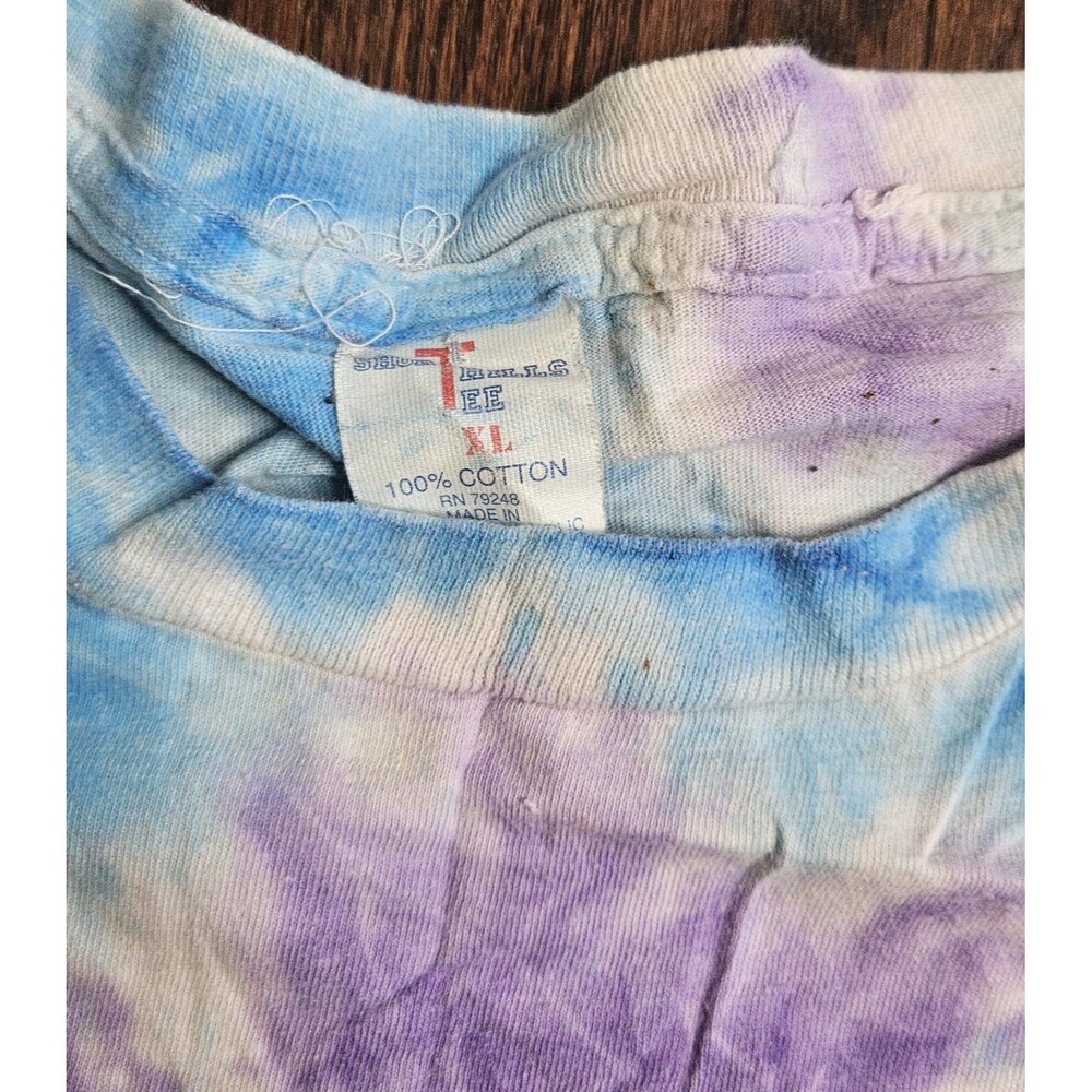 Vintage 1994 Pink Floyd The Division Bell Tour Tie Dye Band Tee Shirt Sz XL - Picture 7 of 14